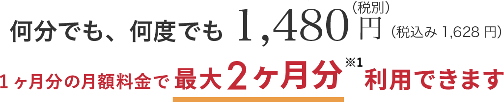 何分でも、何度でも 1,480円（税別）